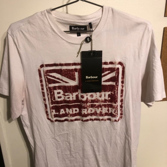White Barbour For Land Rover Tshirt 